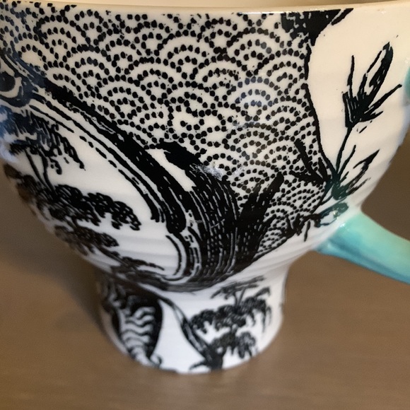 Anthropologie Unicorn and Zebra Chinoiserie Ceramic Mugs - Picture 13 of 13